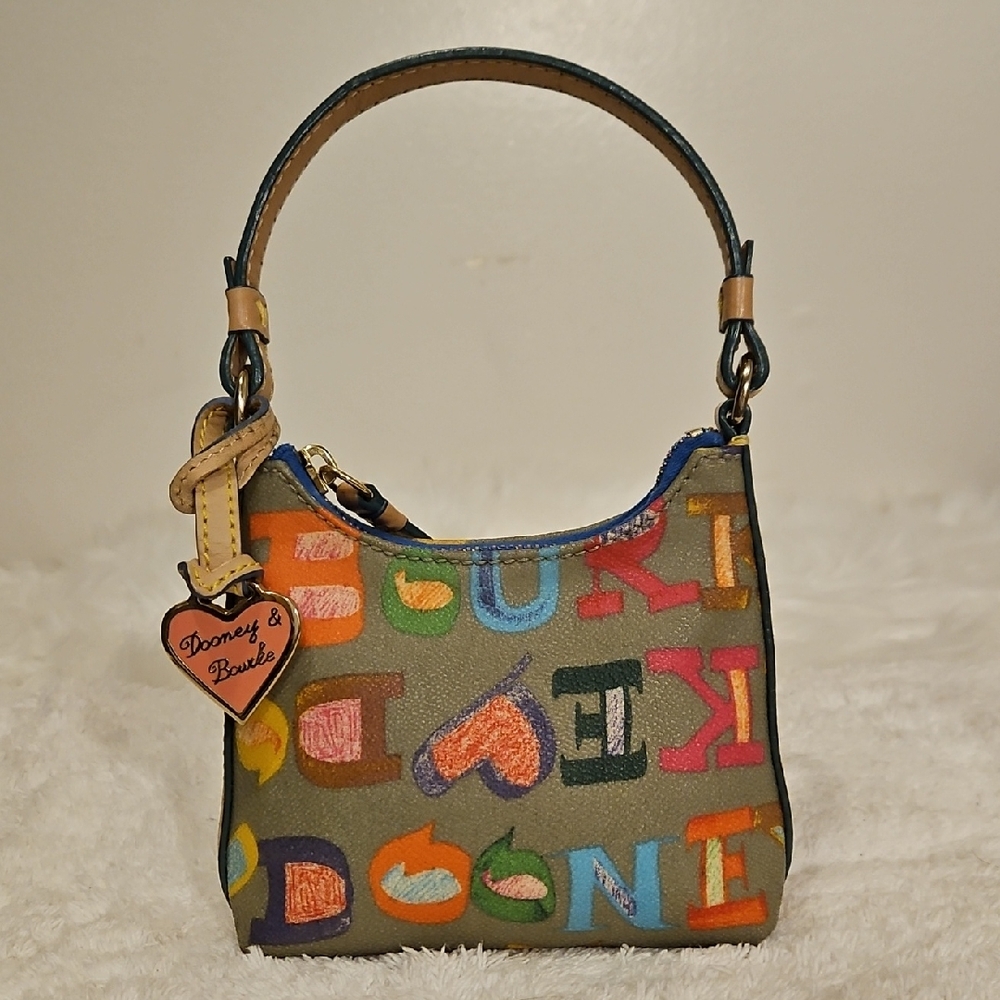 NWOT Dooney & Bourke Bitsi Mini Graffitii Bag. Rare. Y2K
